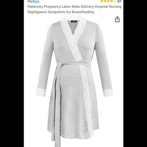 Maternity labor robe